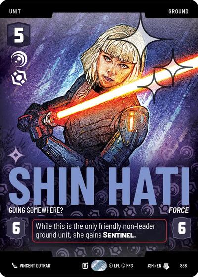 Shin Hati - Going Somewhere? (Prestige Foil) - Ashes of the Empire Star Wars spoiler