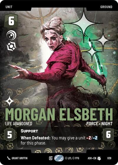 Morgan Elsbeth - Life Abandoned (Prestige Foil) - Ashes of the Empire Star Wars spoiler