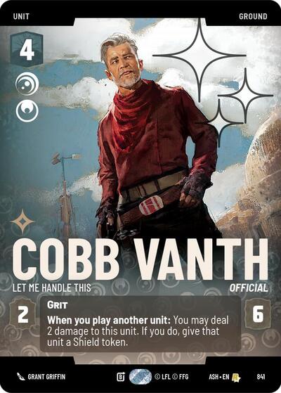 Cobb Vanth - Let Me Handle This (Prestige Foil) - Ashes of the Empire Star Wars spoiler
