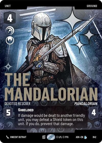 The Mandalorian - Devoted Rescuer (Prestige Foil) - Ashes of the Empire Star Wars spoiler