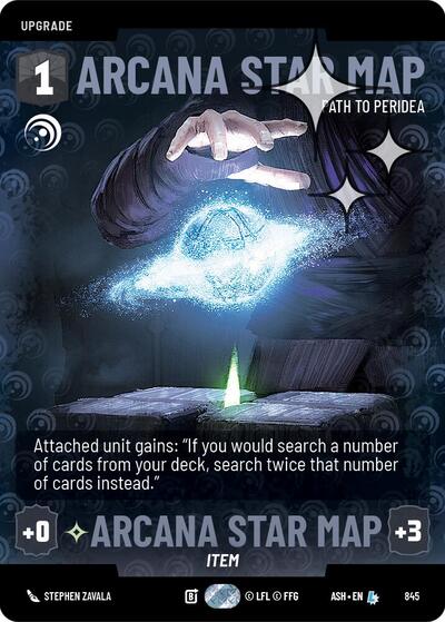 Arcana Star Map - Path to Peridea (Prestige Foil) - Ashes of the Empire Star Wars spoiler