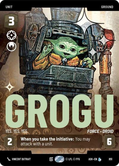 Grogu - Yes. Yes. Yes. (Prestige Foil) - Ashes of the Empire Star Wars spoiler