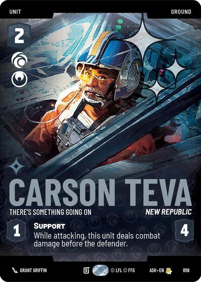 Carson Teva - There's Something Going On (Prestige Foil) - Ashes of the Empire Star Wars spoiler