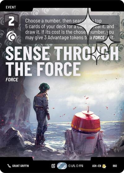 Sense Through the Force (Prestige Foil) - Ashes of the Empire Star Wars spoiler