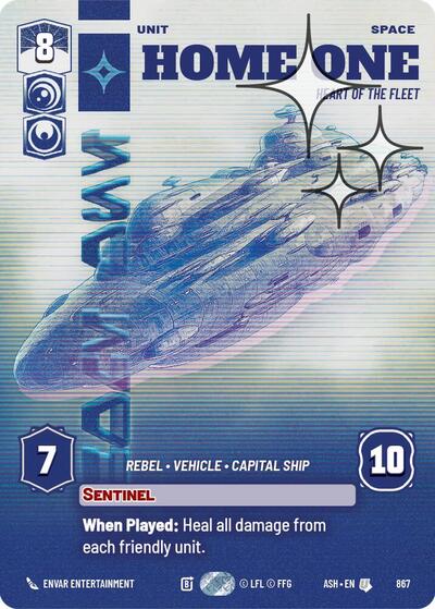 Home One - Heart of the Fleet (Prestige Foil) - Ashes of the Empire Star Wars spoiler