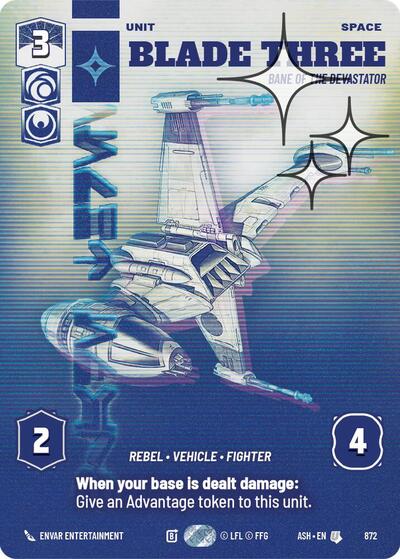 Blade Three - Bane of the Devastator (Prestige Foil) - Ashes of the Empire Star Wars spoiler