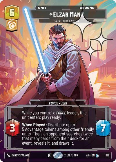 Elzar Mann - Haunted by a Vision (Prestige Foil) - Ashes of the Empire Star Wars spoiler