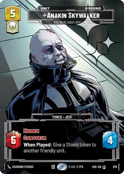 Anakin Skywalker - You Were Right About Me (Prestige Foil) - Ashes of the Empire Star Wars spoiler