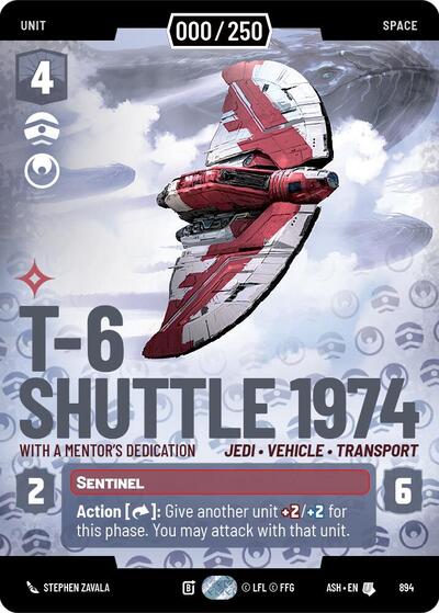 T-6 Shuttle 1974 - With a Mentor's Dedication (Serialized) - Ashes of the Empire Star Wars spoiler