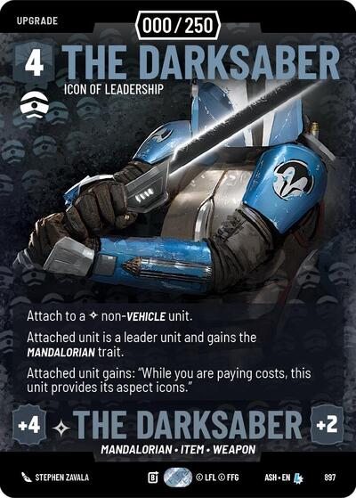 The Darksaber - Icon of Leadership (Serialized) - Ashes of the Empire Star Wars spoiler