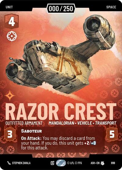 Razor Crest - Outfitted Armament (Serialized) - Ashes of the Empire Star Wars spoiler