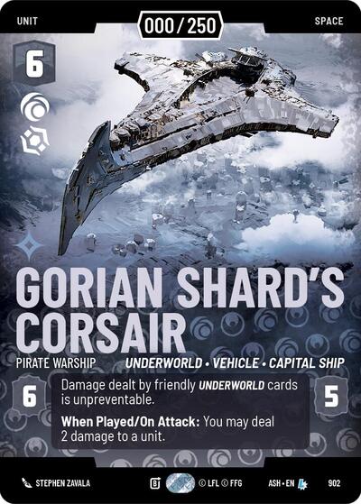 Gorian Shard's Corsair - Pirate Warship (Serialized) - Ashes of the Empire Star Wars spoiler