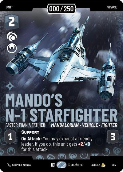 Mando's N-1 Starfighter - Faster than a Fathier (Serialized) - Ashes of the Empire Star Wars spoiler