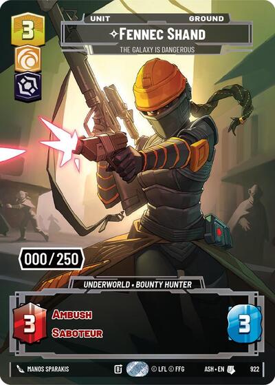 Fennec Shand - The Galaxy Is Dangerous (Serialized) - Ashes of the Empire Star Wars spoiler