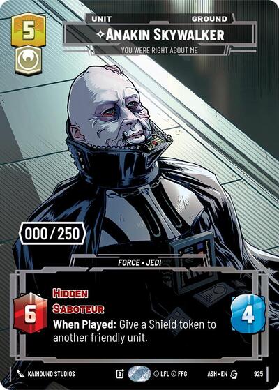 Anakin Skywalker - You Were Right About Me (Serialized) - Ashes of the Empire Star Wars spoiler