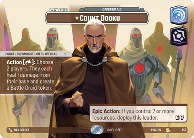 Count Dooku - Offering Aid