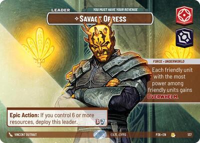 Savage Opress - You Must Have Your Revenge (Prize Wall)