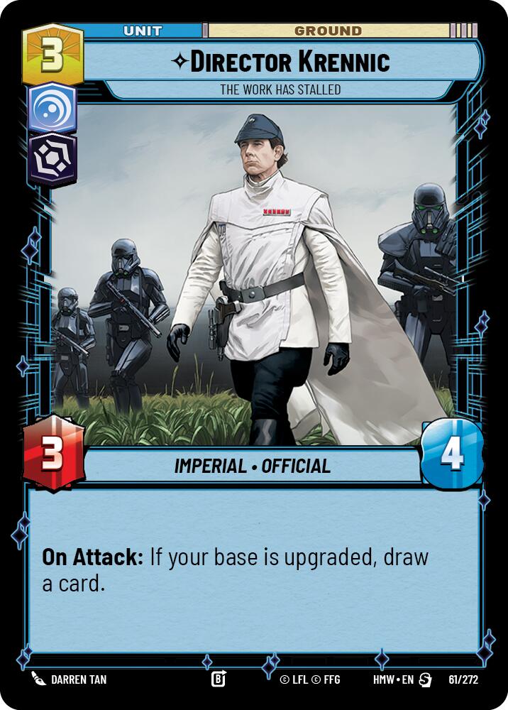 Director Krennic - The Work Has Stalled