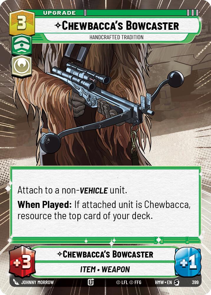 Chewbacca's Bowcaster - Handcrafted Tradition (Hyperspace)
