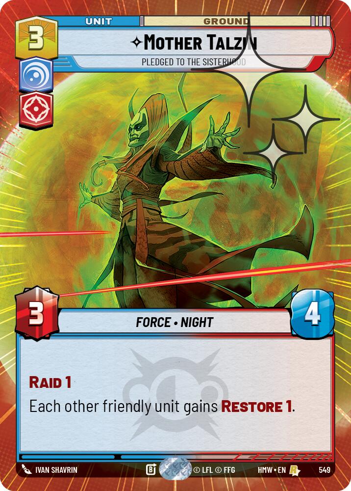 Mother Talzin - Pledged to the Sisterhood (Hyperspace Foil)