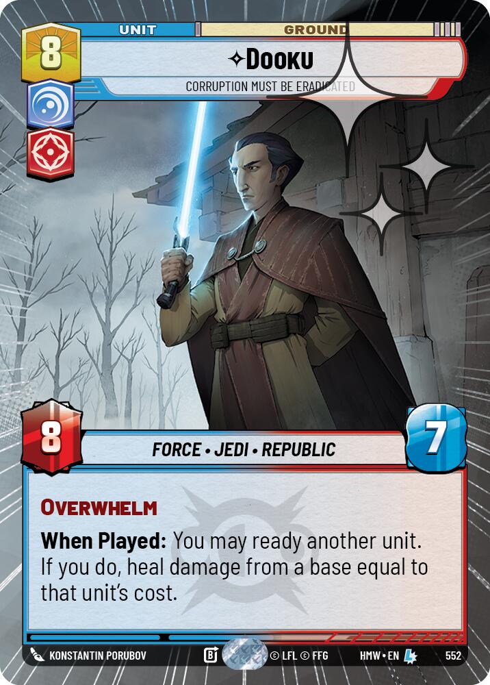 Dooku - Corruption Must Be Eradicated (Hyperspace Foil)