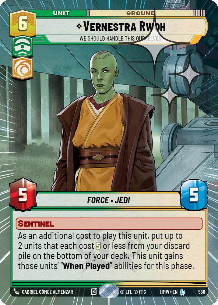 Vernestra Rwoh - We Should Handle This Ourselves (Hyperspace Foil)