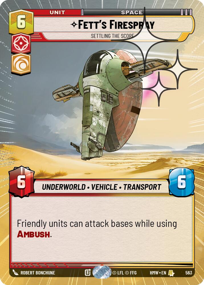 Fett's Firespray - Settling the Score (Hyperspace Foil)