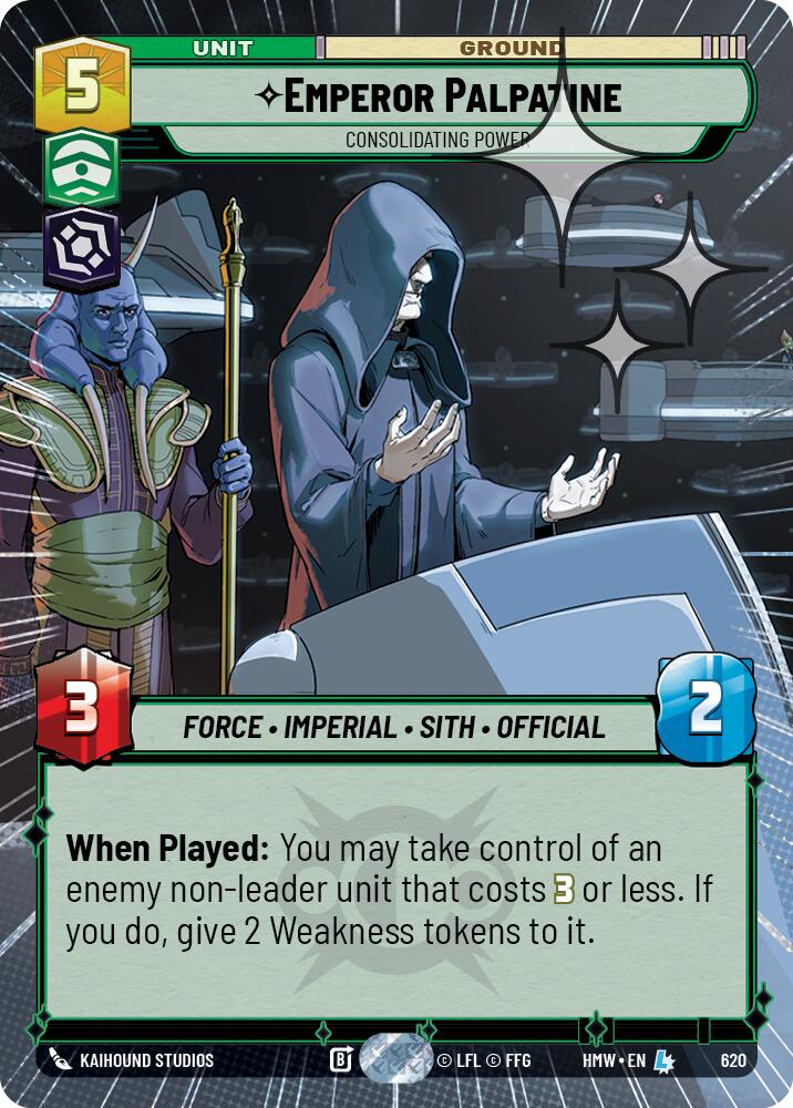 Emperor Palpatine - Consolidating Power (Hyperspace Foil)