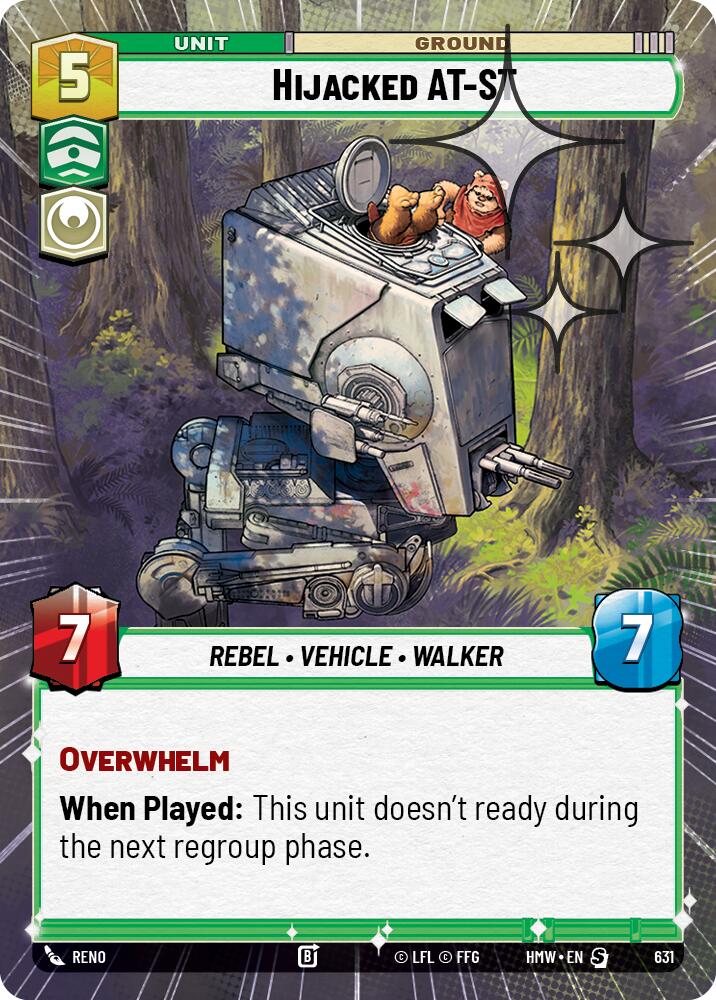 Hijacked AT-ST (Hyperspace Foil)