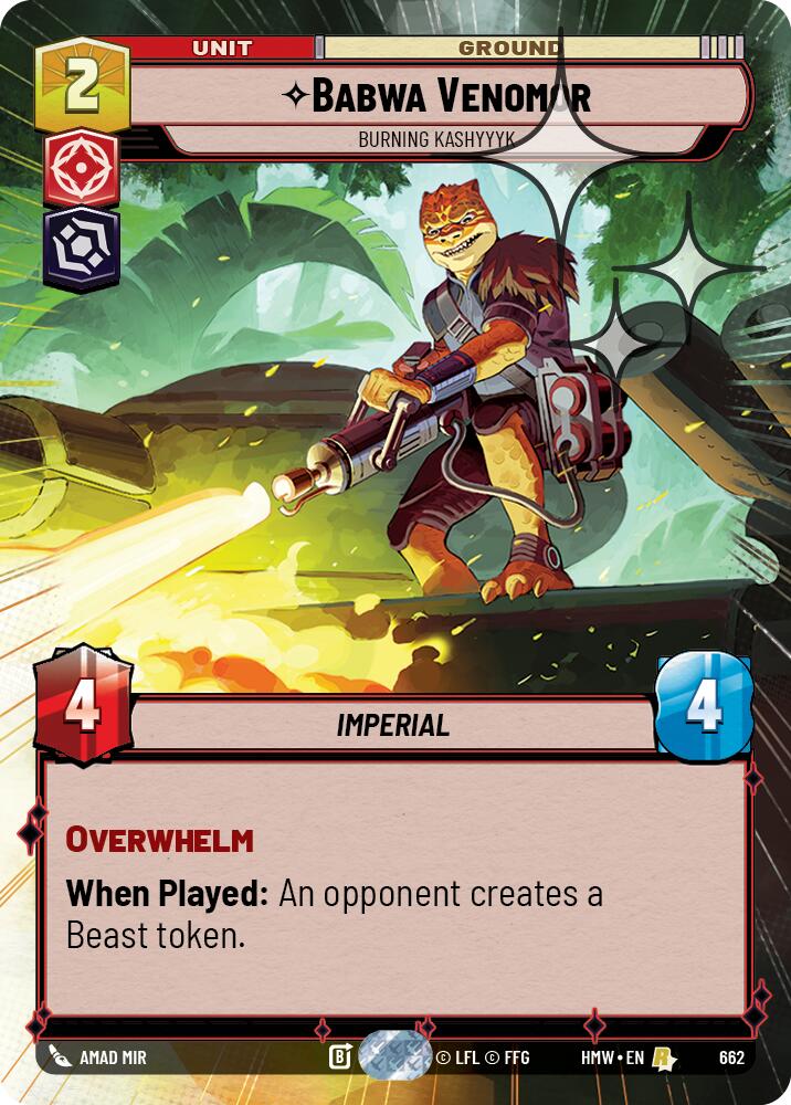 Babwa Venomor - Burning Kashyyyk (Hyperspace Foil)