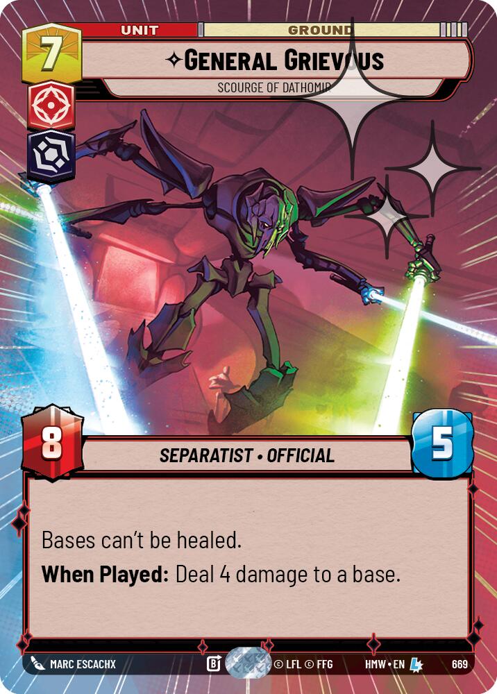General Grievous - Scourge of Dathomir (Hyperspace Foil)
