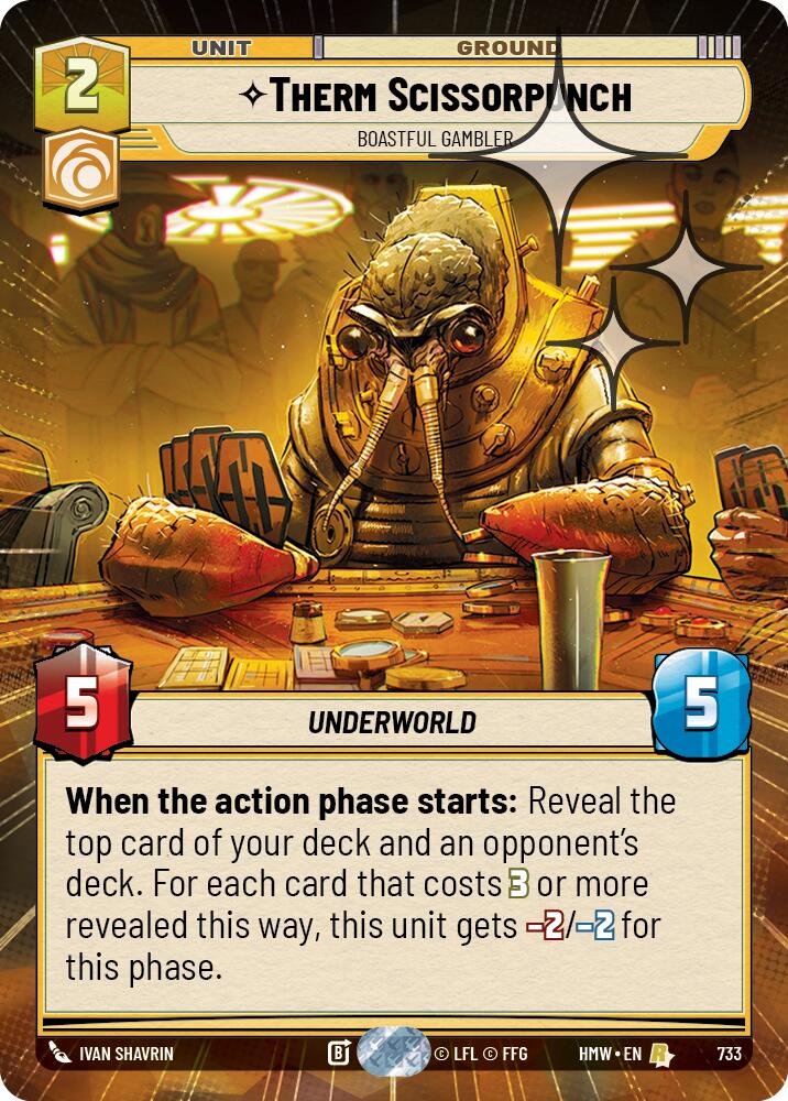 Therm Scissorpunch - Boastful Gambler (Hyperspace Foil)