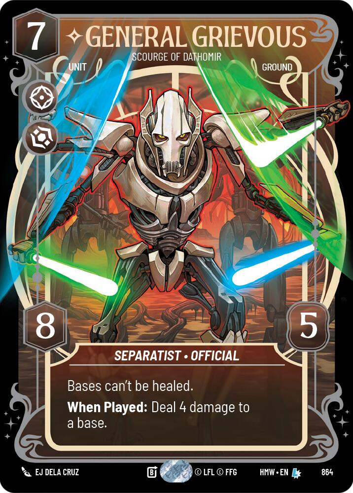 General Grievous - Scourge of Dathomir (Prestige Foil) - Star Wars card