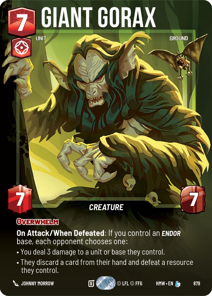 Giant Gorax (Prestige Foil) - Star Wars card