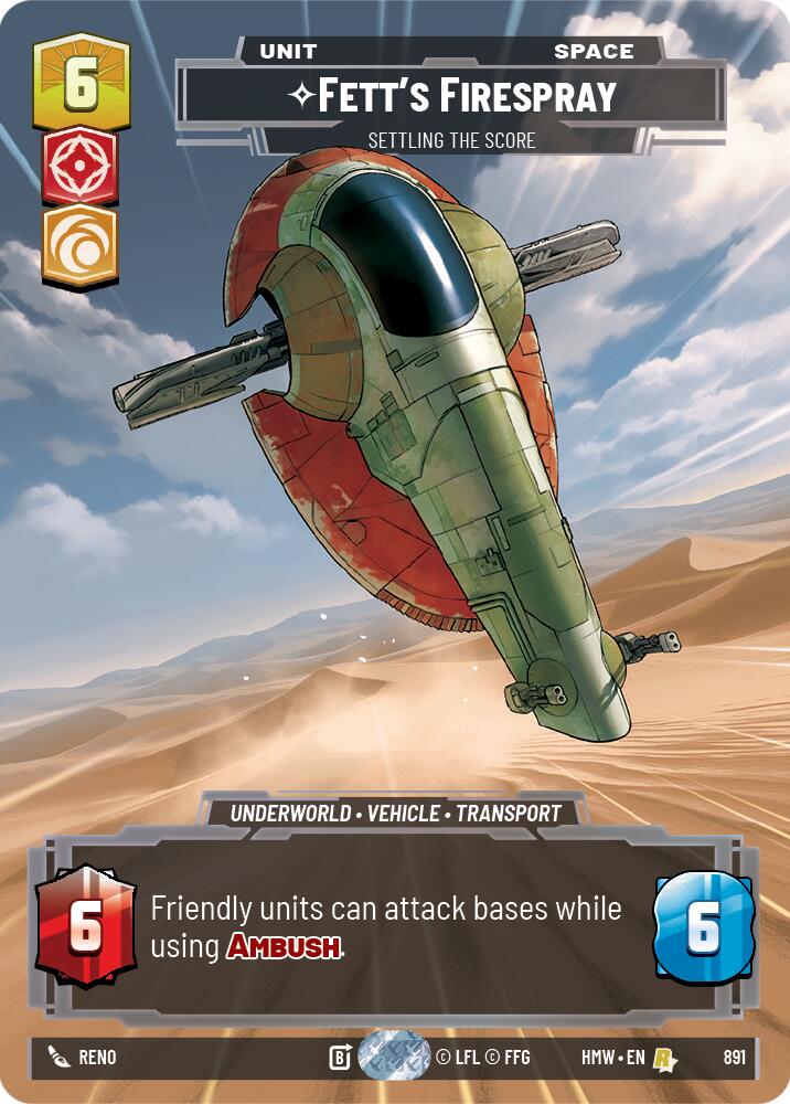 Fett's Firespray - Settling the Score (Prestige Foil)