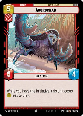 Aggrocrab - Homeworlds Star Wars spoiler