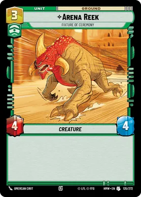 Arena Reek, Fixture of Ceremony - Homeworlds Star Wars spoiler