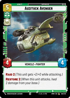 Auzituck Avenger - Homeworlds Star Wars spoiler