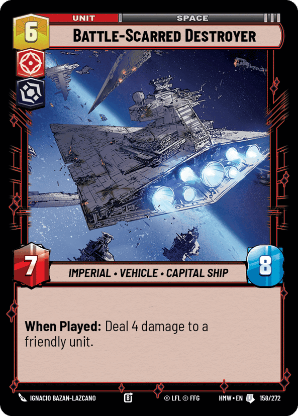 Battle-Scarred Destroyer - Homeworlds Star Wars spoiler