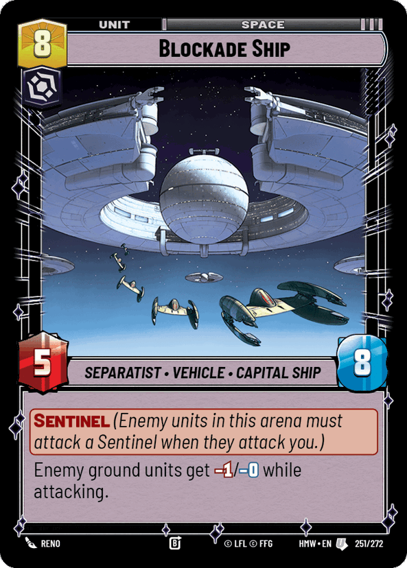 Blockade Ship - Homeworlds Star Wars spoiler