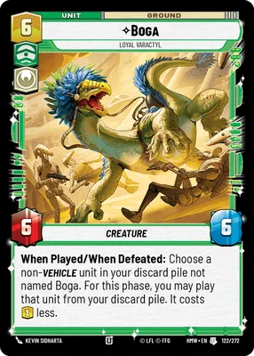 Boga, Loyal Varactyl - Homeworlds Star Wars spoiler
