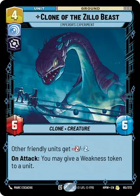 Clone of the Zillo Beast, Emperor's Experiment - Homeworlds Star Wars spoiler