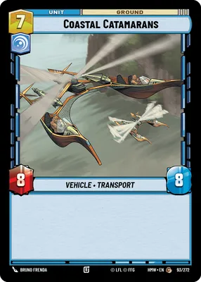 Coastal Catamarans - Homeworlds Star Wars spoiler