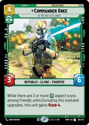 Commander Gree, Of the 41st Elite Corps - Homeworlds Star Wars spoiler