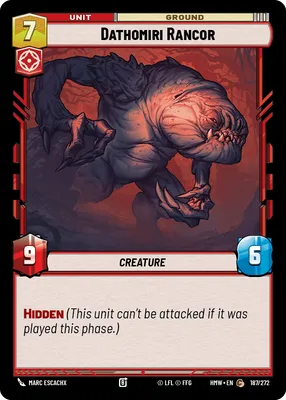 Dathomiri Rancor - Homeworlds Star Wars spoiler