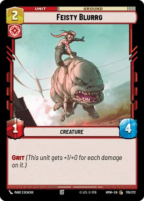 Feisty Blurrg - Homeworlds Star Wars spoiler