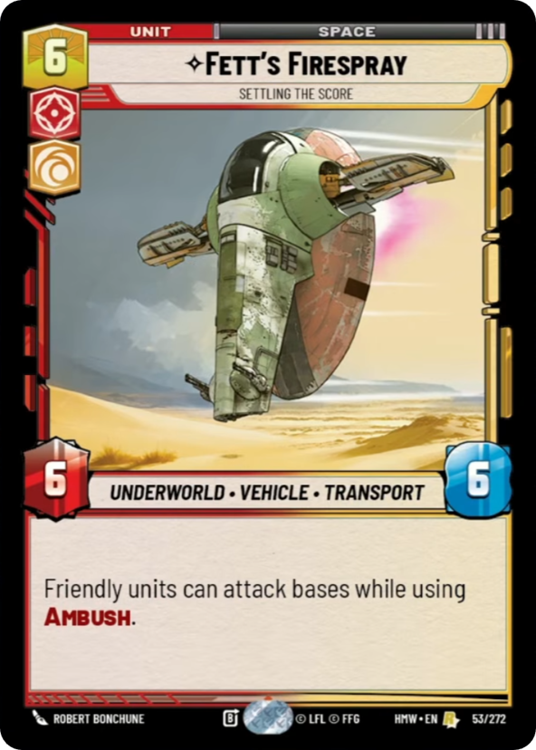 Fett's Firespray, Settling The Score - Homeworlds Star Wars spoiler