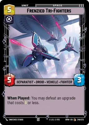 Frenzied Tri-Fighters - Homeworlds Star Wars spoiler