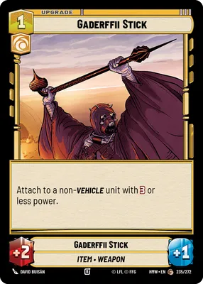Gaderffii Stick - Homeworlds Star Wars spoiler