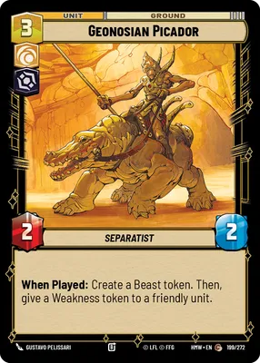 Geonosian Picador - Homeworlds Star Wars spoiler